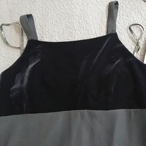 Black long evening dress